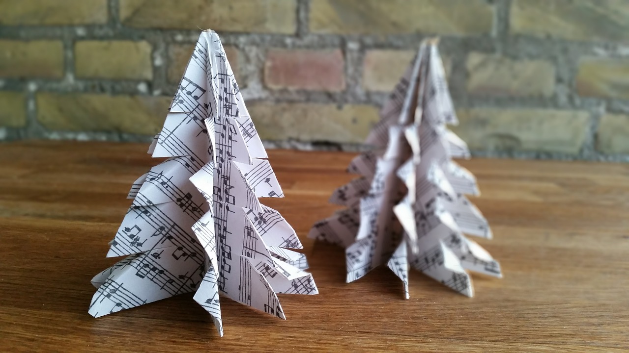 origami natalizi albero