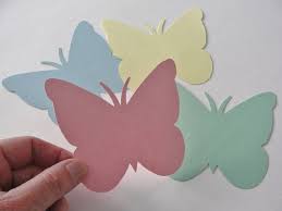 farfalle di carta colorate